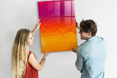 Tableau magnétique décoratif Lever de soleil dégradé