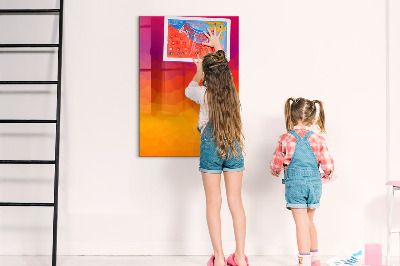 Tableau magnétique décoratif Lever de soleil dégradé