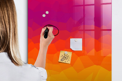 Tableau magnétique décoratif Lever de soleil dégradé