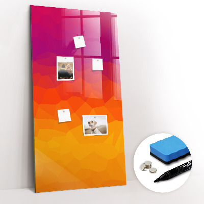 Tableau magnétique décoratif Lever de soleil dégradé