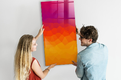 Tableau magnétique décoratif Lever de soleil dégradé