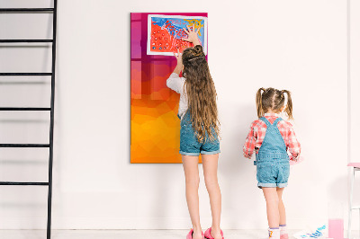 Tableau magnétique décoratif Lever de soleil dégradé