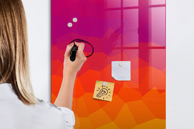 Tableau magnétique décoratif Lever de soleil dégradé