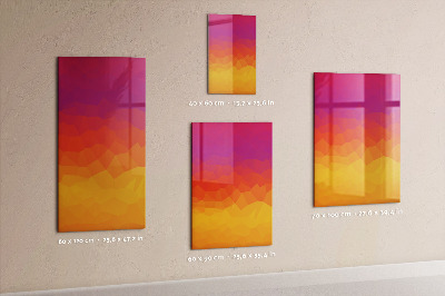 Tableau magnétique décoratif Lever de soleil dégradé