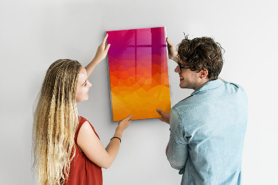 Tableau magnétique décoratif Lever de soleil dégradé