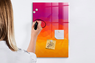 Tableau magnétique décoratif Lever de soleil dégradé