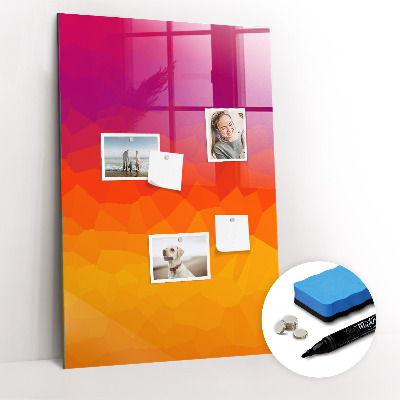 Tableau magnétique décoratif Lever de soleil dégradé