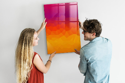 Tableau magnétique décoratif Lever de soleil dégradé