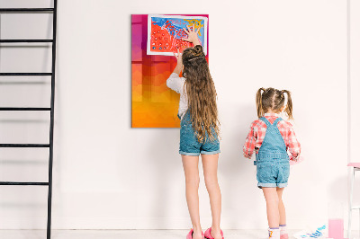 Tableau magnétique décoratif Lever de soleil dégradé