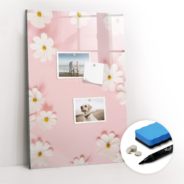 Tableau magnétique décoratif Fleurs