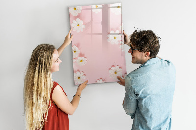 Tableau magnétique décoratif Fleurs