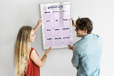 Tableau magnétique décoratif Lieu de naissance