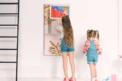 Tableau magnétique effaçable Feuilles d'or