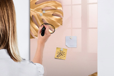 Tableau magnétique effaçable Feuilles d'or