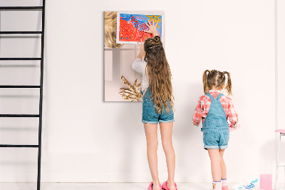 Tableau magnétique effaçable Feuilles d'or