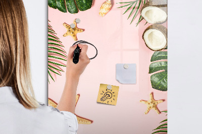 Tableau magnétique effaçable Cadre d'été
