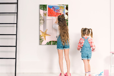 Tableau magnétique effaçable Cadre d'été