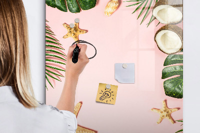 Tableau magnétique effaçable Cadre d'été