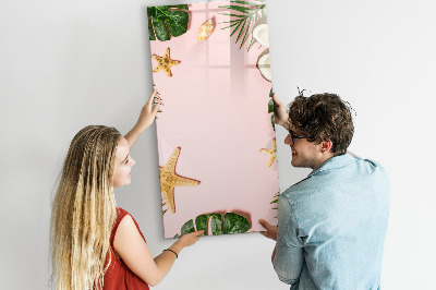 Tableau magnétique effaçable Cadre d'été