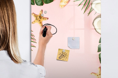 Tableau magnétique effaçable Cadre d'été