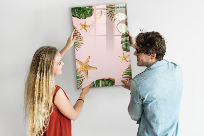 Tableau magnétique effaçable Cadre d'été