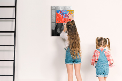 Tableau aimanté mural Abstraction géométrique