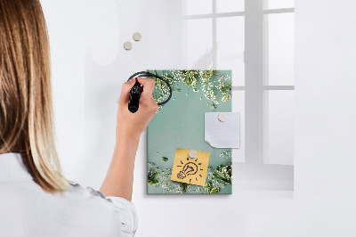 Tableau magnétique effaçable Fleurs de gypsophile