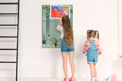 Tableau magnétique effaçable Fleurs de gypsophile