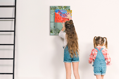 Tableau magnétique effaçable Fleurs de gypsophile