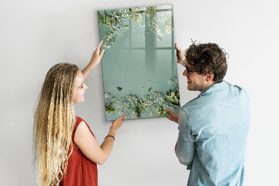 Tableau magnétique effaçable Fleurs de gypsophile