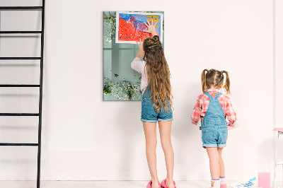 Tableau magnétique effaçable Fleurs de gypsophile