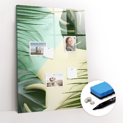 Tableau aimanté mural Monstera tropical