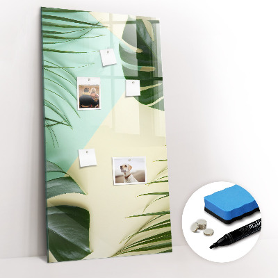 Tableau aimanté mural Monstera tropical