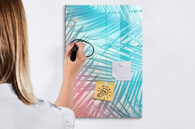 Tableau magnétique décoratif Feuilles de palmier