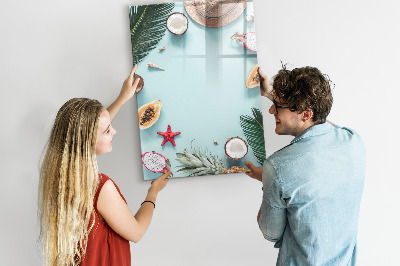 Tableau magnétique effaçable Composition d'été