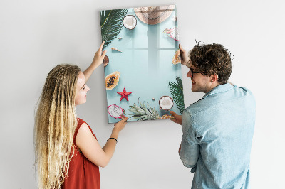 Tableau magnétique effaçable Composition d'été