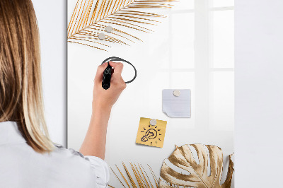 Tableau magnétique décoratif Feuilles d'or
