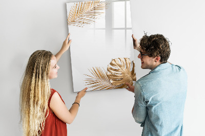 Tableau magnétique décoratif Feuilles d'or