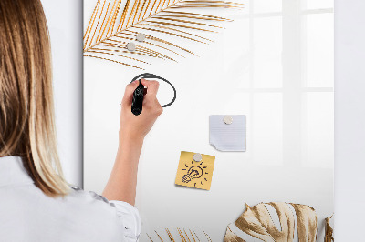 Tableau magnétique décoratif Feuilles d'or