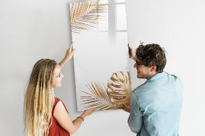 Tableau magnétique décoratif Feuilles d'or