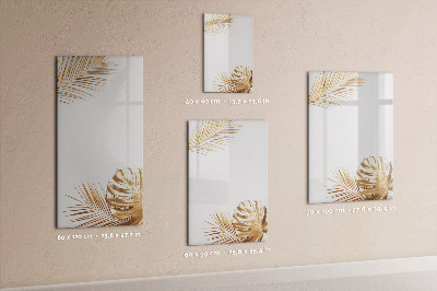 Tableau magnétique décoratif Feuilles d'or