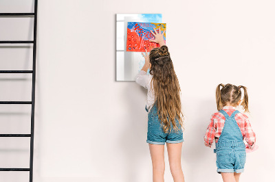 Tableau magnétique effaçable Taches d'aquarelle