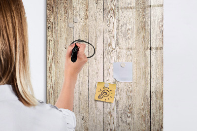 Tableau magnétique décoratif Planches de bois