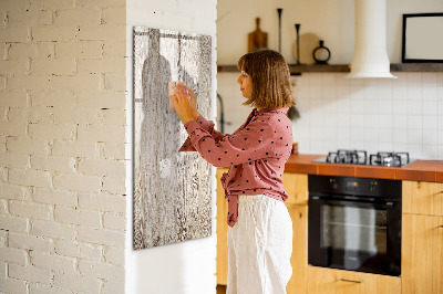 Tableau magnétique décoratif Planches de bois