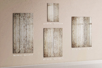Tableau magnétique décoratif Planches de bois