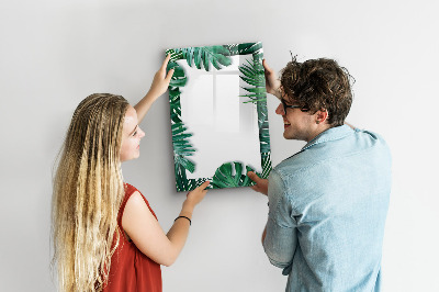 Tableau magnétique effaçable Cadre monstera
