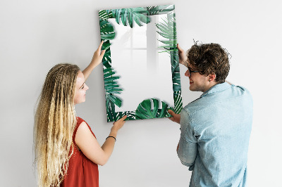 Tableau magnétique effaçable Cadre monstera