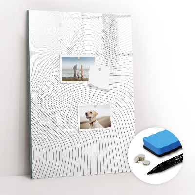 Tableau magnétique décoratif Lignes grises