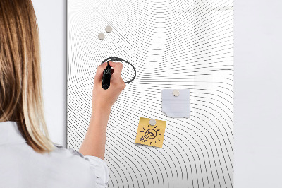 Tableau magnétique décoratif Lignes grises