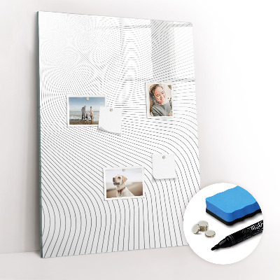 Tableau magnétique décoratif Lignes grises